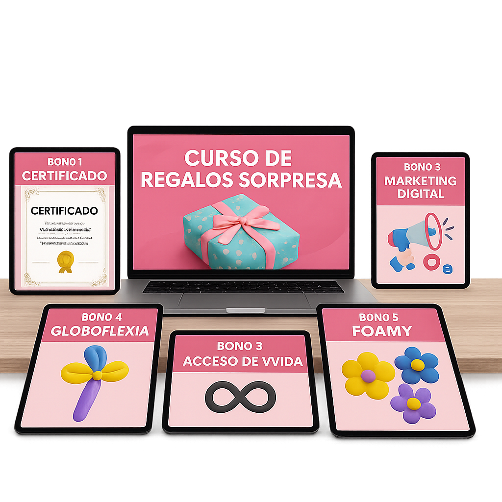 Curso Regalos Sorpresa + 5 Bonos