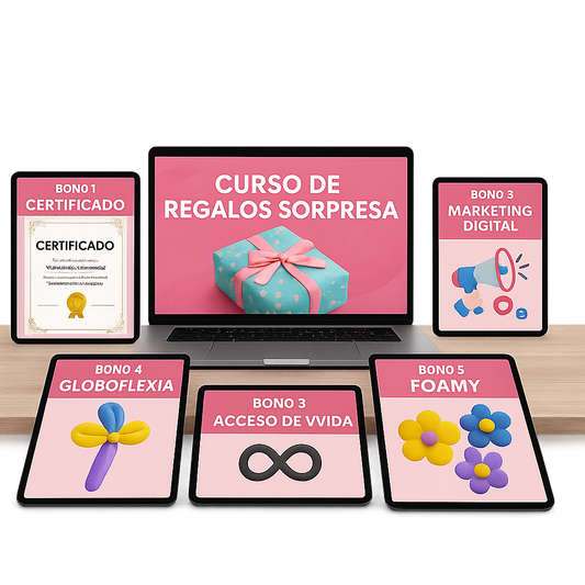 Curso Regalos Sorpresa + 5 Bonos