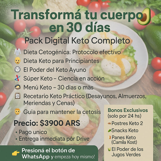 Pack Digital Keto Completo
