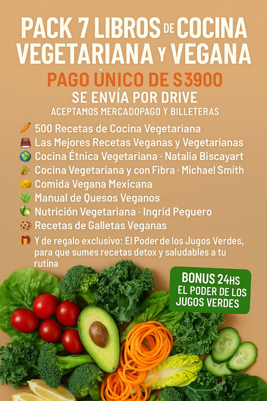Pack de Recetas Vegetarianas / Veganas