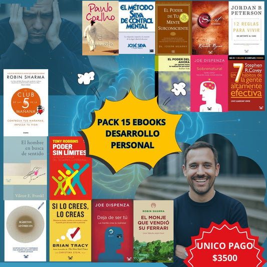 Pack Desarrollo Personal X15 Ebooks