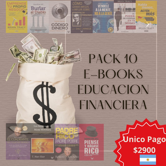 Pack Educacion Financiera X10 Ebooks