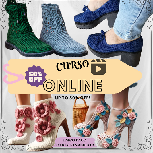 Curso de Zapatos en Crochet (En Videos)