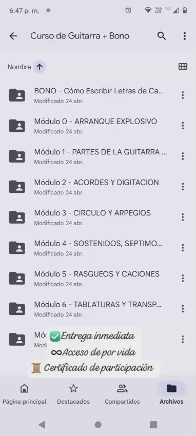 Curso de Guitarra